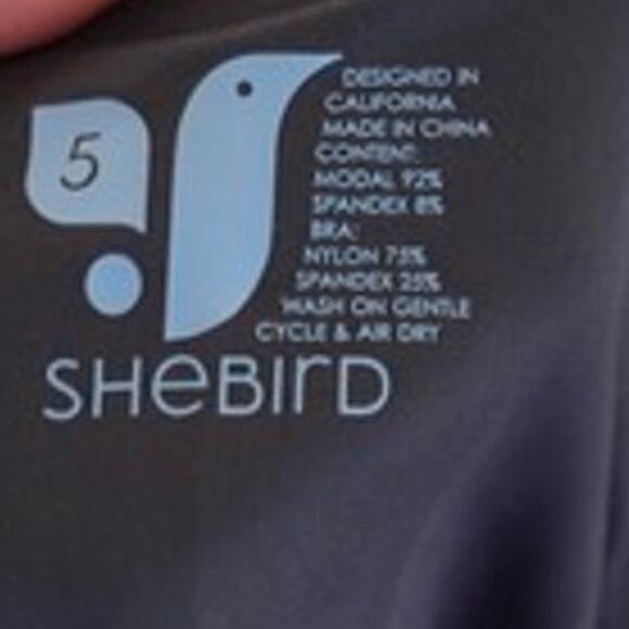 Shebird The Freedom Racerback Bra Tank Black Womens Size 5 M/L - Picture 7 of 8